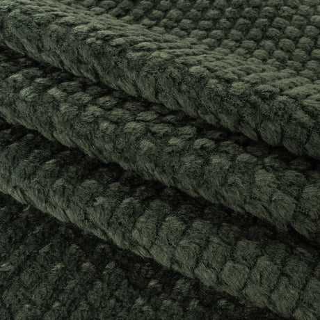 Darkest Spruce Plush Polyester Bubble Fleece