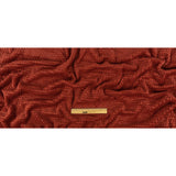 Sun Dried Tomato Plush Polyester Bubble Fleece