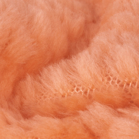 Papaya Punch Plush Polyester Bubble Fleece