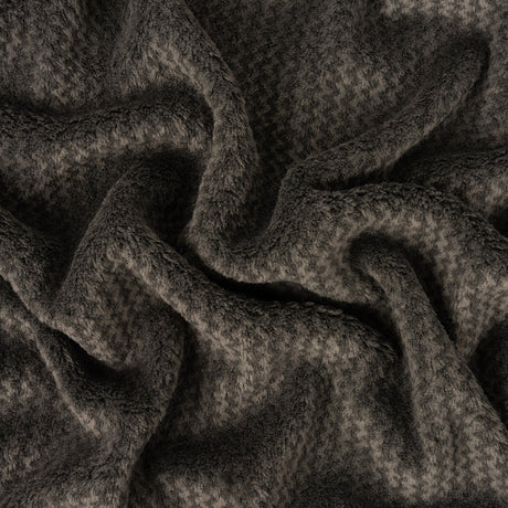 Peat Zig Zags Polyester Fleece