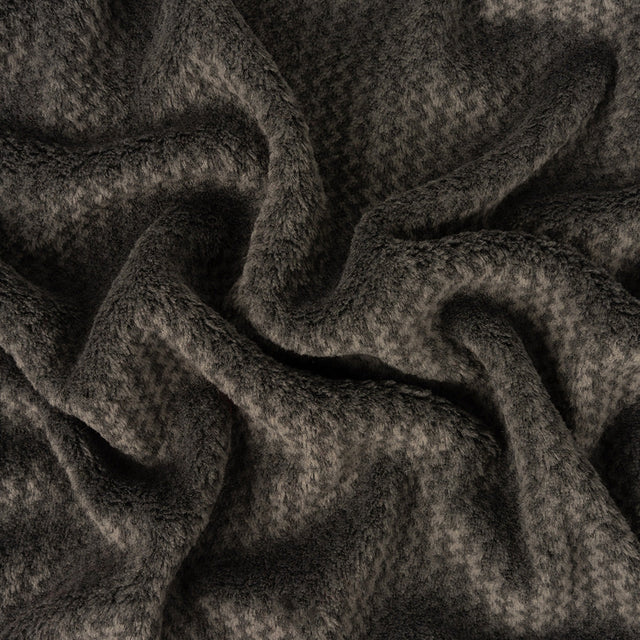 Peat Zig Zags Polyester Fleece