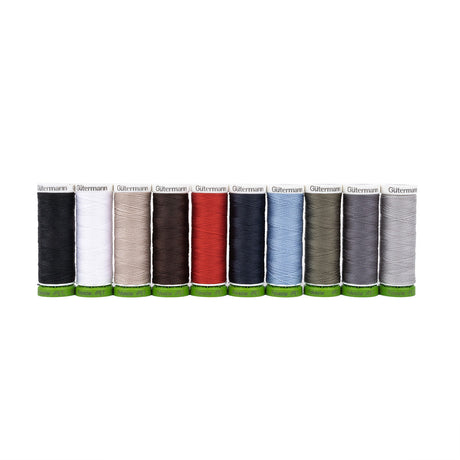 Gutermann Recycled Polyester Thread Set 10ct - Basic Shades
