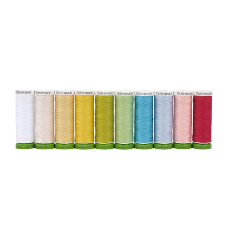 Gutermann Recycled Polyester Thread Set 10ct - Pastel Shades