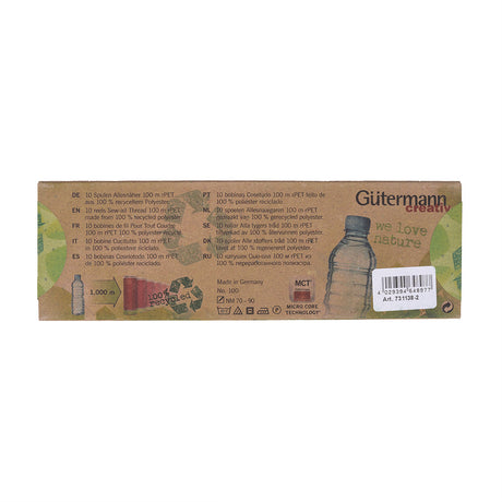 Gutermann Recycled Polyester Thread Set 10ct - Pastel Shades