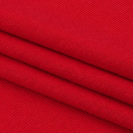 Red Stretch Rayon and Spandex Jersey