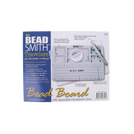 Mini 3 Channel Bead Board With Lid - 7.75" x 11.25"