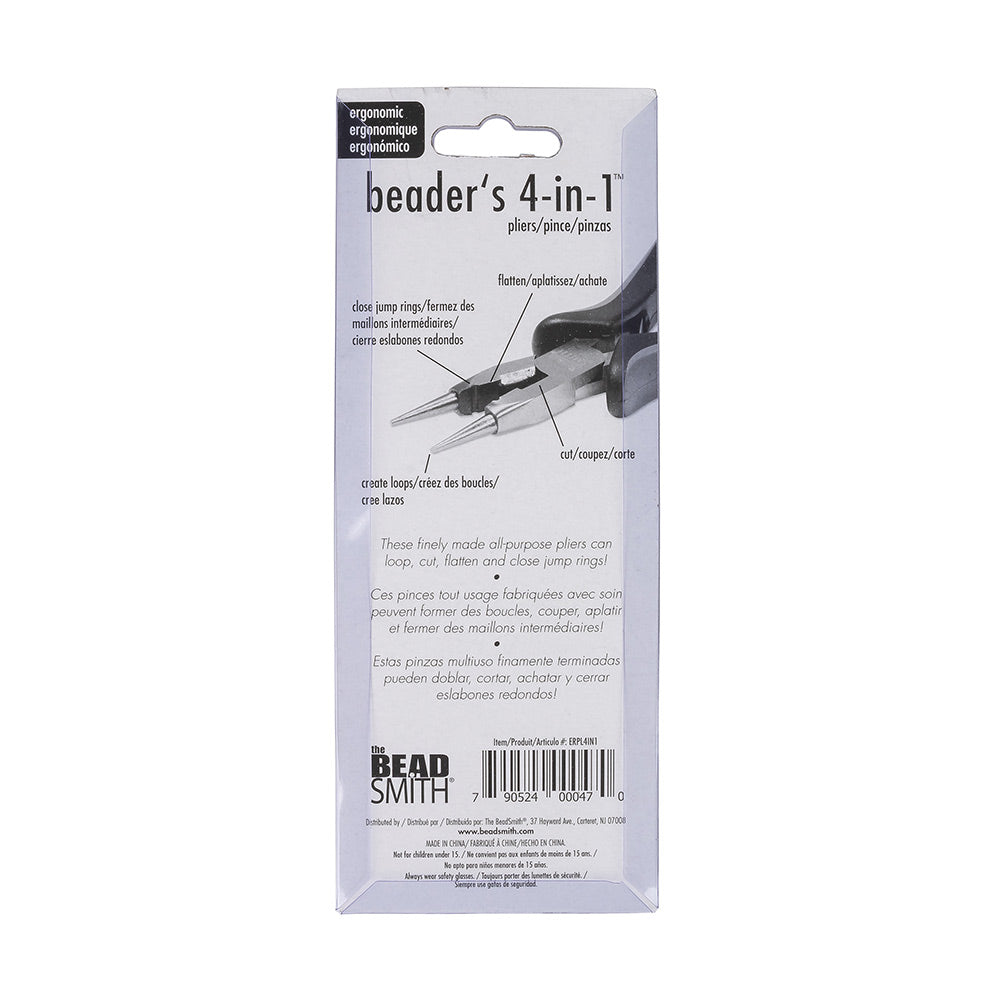 4-in-1 Pliers with Ergonomic Comfort Grip - 5.5"