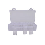 Plastic Organizer with 64 2" Flip Boxes and Labels - 8.5" x 5"