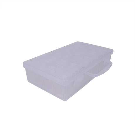 Plastic Organizer with 64 2" Flip Boxes and Labels - 8.5" x 5"
