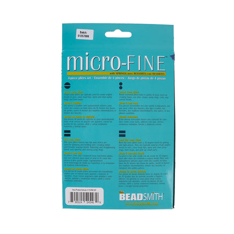 Microfine Pliers 4 Piece Set