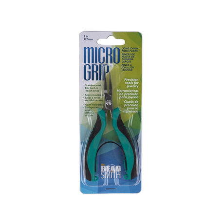 Micro Grip Ergonomic Long Nose Pliers - 5"