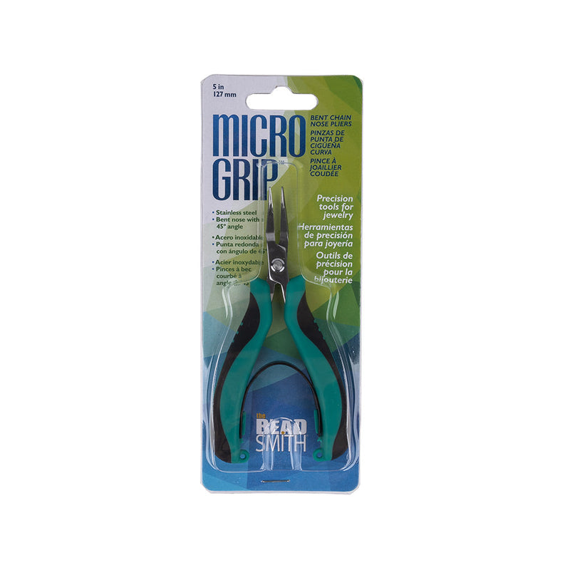 Micro Grip Ergonomic Bent Nose Pliers - 5"