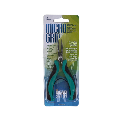 Micro Grip Ergonomic Round Nose Pliers - 5"