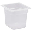 Cambro Translucent Food Pan, One Sixth Size (6" x 7") x 6" Deep