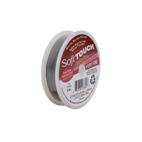 Soft Touch Satin Silver .010 Stainless Steel Wire - 30 FT