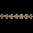 Greige Leafy Cotton Blend Venise Lace Trim - 1.375"