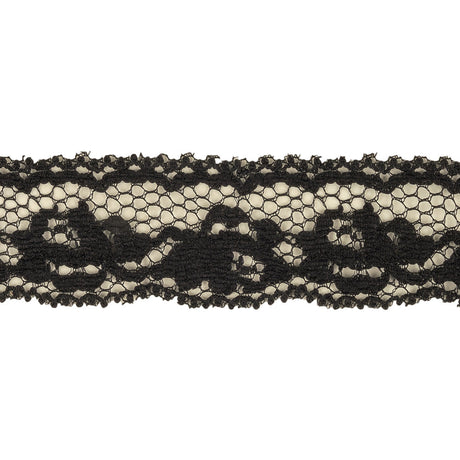 Caviar Roses Scalloped Lace Trim - 1"