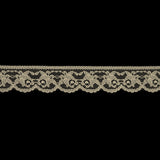 Tofu Rose Buds Scalloped Lace Trim - 1.375"