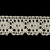 White Abstract Cluny Lace Trim - 1.25"