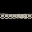White Abstract Cluny Lace Trim - 1.25"