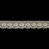 White Abstract Cluny Lace Trim - 1.25"