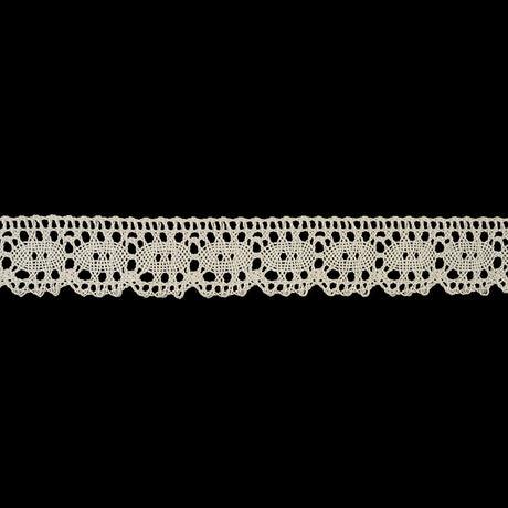 White Abstract Cluny Lace Trim - 1.25"
