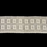 White Windows Venise Lace Trim with Scalloped Edge - 3"