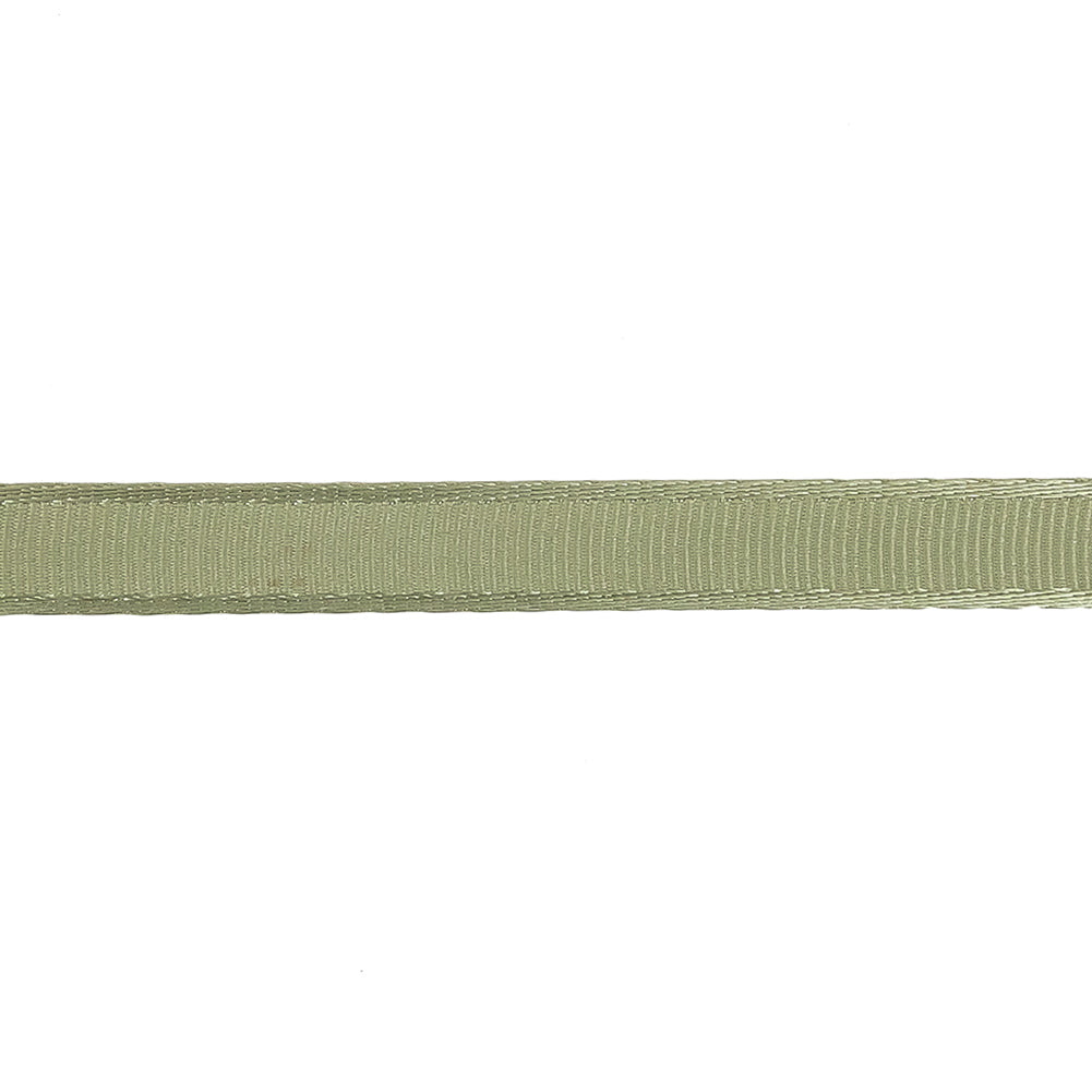 Swamp Satin-Edged Grosgrain Ribbon - 0.375"
