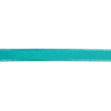 Turquoise Satin-Edged Grosgrain Ribbon - 0.375"