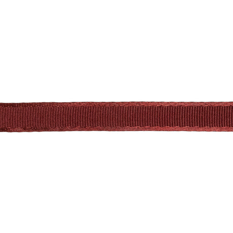 Wine Satin-Edged Grosgrain Ribbon - 0.375"