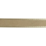 Beige Satin-Edged Grosgrain Ribbon - 0.625"