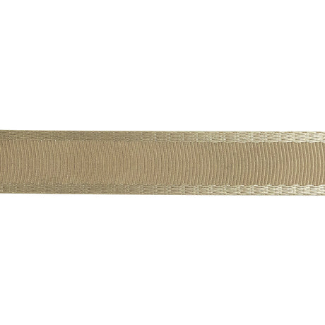 Beige Satin-Edged Grosgrain Ribbon - 0.625"