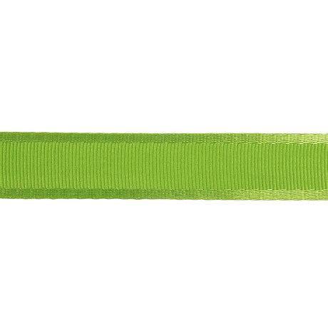 Lime Satin-Edged Grosgrain Ribbon - 0.625"