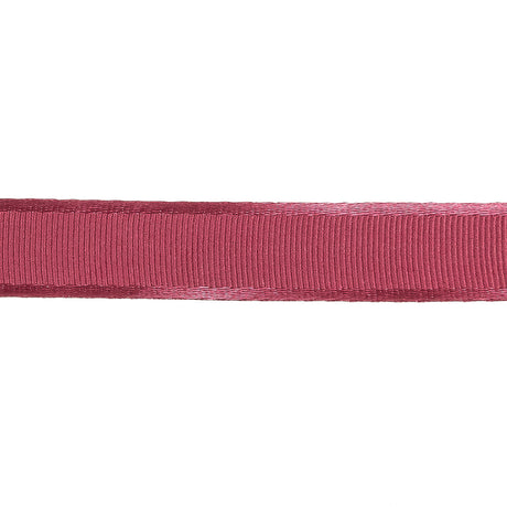 Dusty Pink Satin-Edged Grosgrain Ribbon - 0.625"