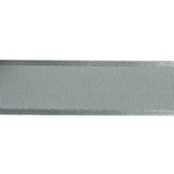 Silver Gray Satin-Edged Grosgrain Ribbon - 1"