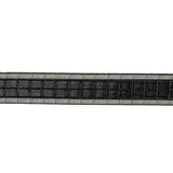 Caviar Windowpane Checks and Sheer Borders Woven Ribbon - 0.625"