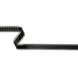 Caviar Windowpane Checks and Sheer Borders Woven Ribbon - 0.625"