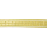 Yellow Windowpane Checks and Sheer Borders Woven Ribbon - 0.625"