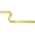 Yellow Windowpane Checks and Sheer Borders Woven Ribbon - 0.625"