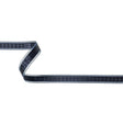 Evening Blue Windowpane Checks and Sheer Borders Woven Ribbon - 0.625"