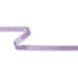 Lilac Windowpane Checks and Sheer Borders Woven Ribbon - 0.625"