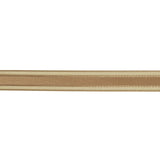 Beige Woven Ribbon with Sheer Organza Borders - 0.5"