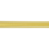 Yellow Woven Ribbon with Sheer Organza Borders - 0.5"