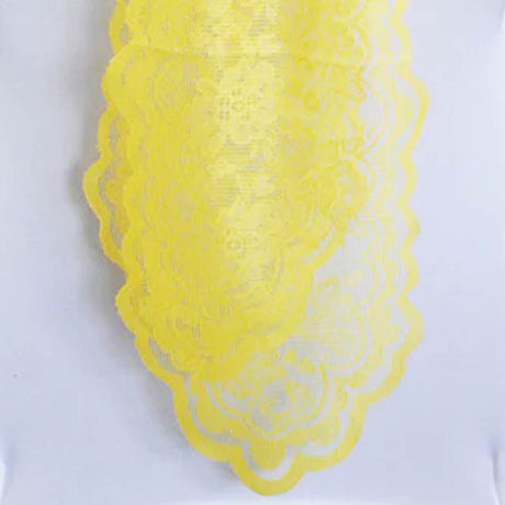 10 Pieces Canary Yellow Caspari Lace Chair Sashes Wedding Party Decor 9" x 108"