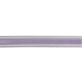 Lilac Woven Ribbon with Sheer Organza Borders - 0.5"