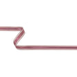 Amaranth Woven Ribbon with Sheer Organza Borders - 0.5"