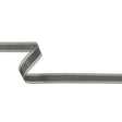 Folkstone Gray Woven Ribbon with Sheer Organza Borders - 0.75"