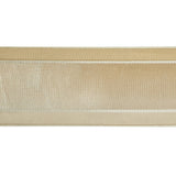 Beige and White Ombre Woven Ribbon with Sheer Organza Borders - 1.5"
