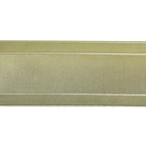 Sage and Lime Ombre Woven Ribbon with Sheer Organza Borders - 1.5"