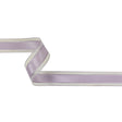 Lilac Woven Ribbon with Sheer Organza Borders - 1"